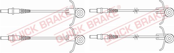 QUICK BRAKE Сигнализатор, износ тормозных колодок WS 0181 A
